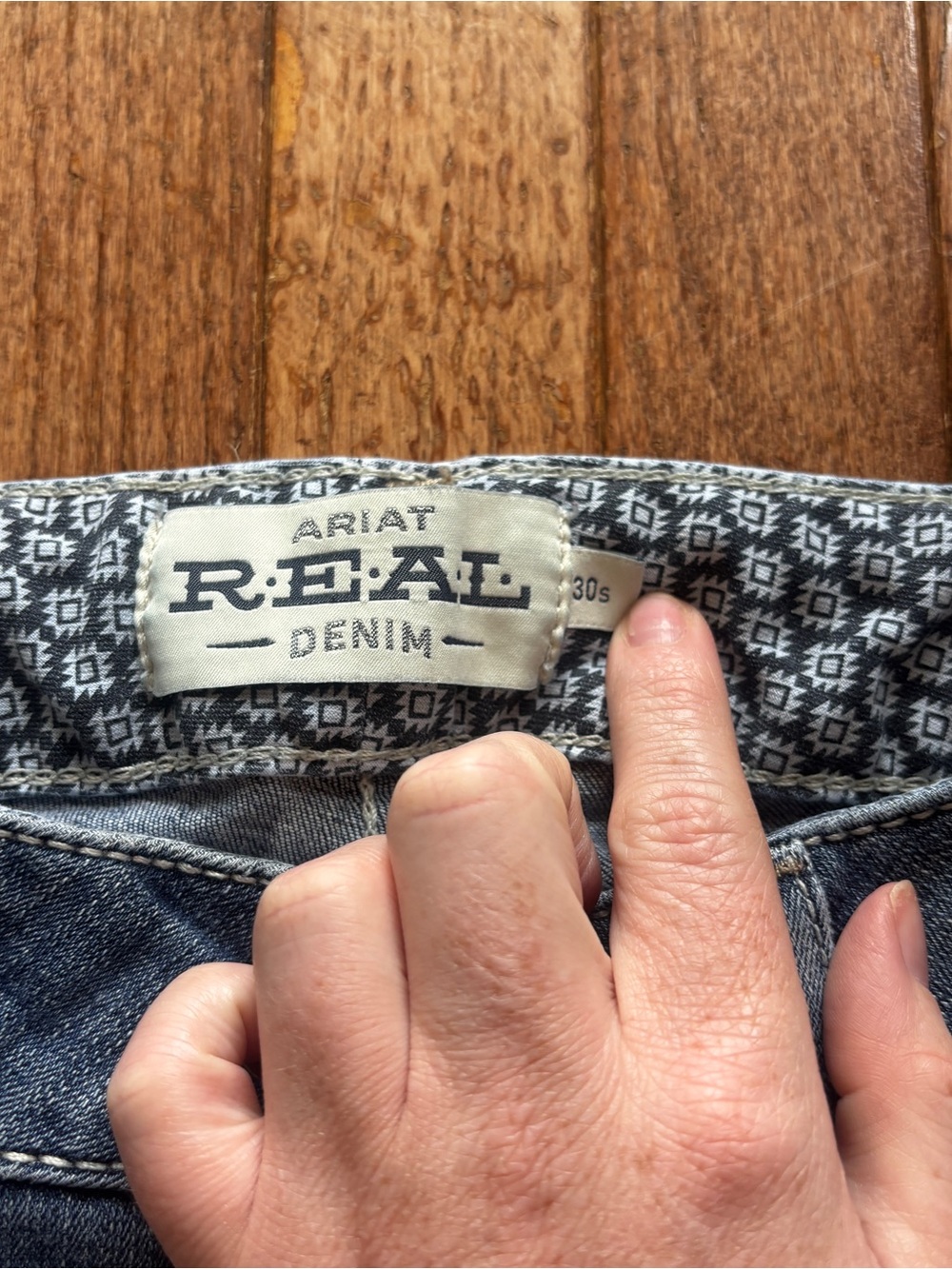 Womens Ariat Real Denim Perfect Rise Straight jeans size 30S - Picture 6 of 10
